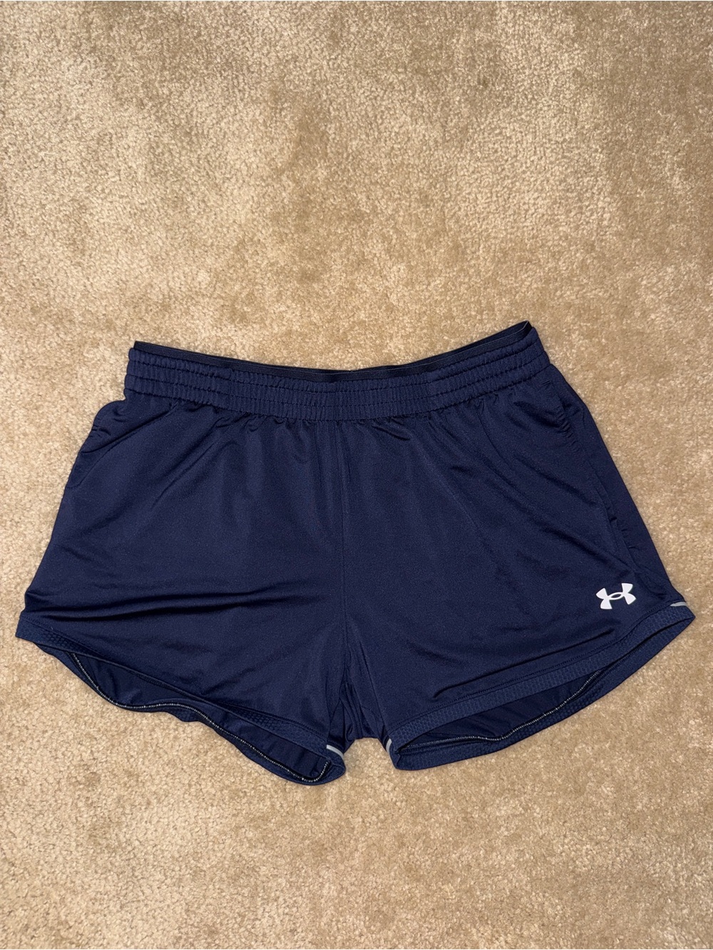 Under Armour Navy Blue Athletic Shorts Size Medium